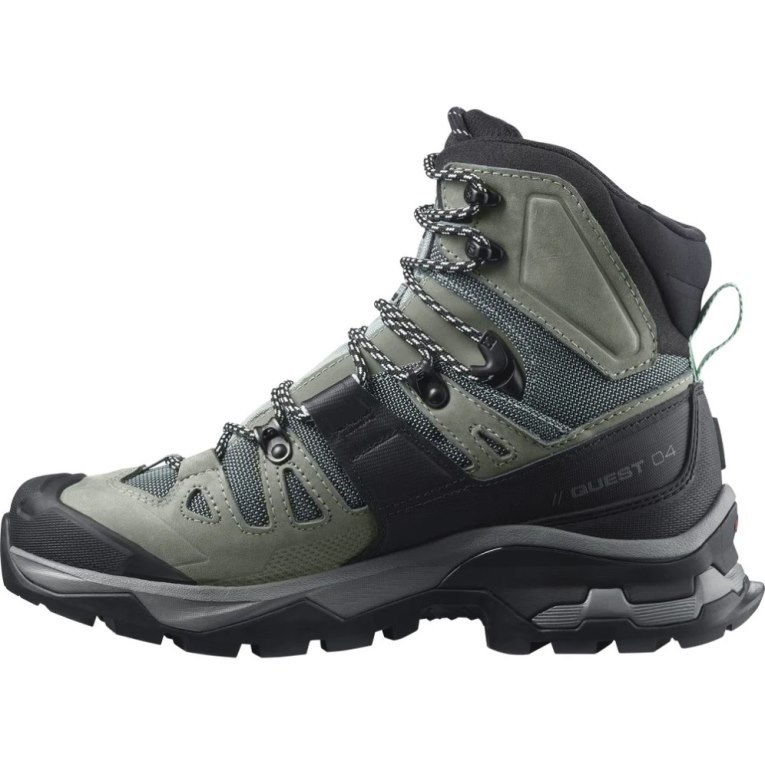 Olive / Black Salomon Quest 4 GTX Women's Hiking Boots | PH 98205L